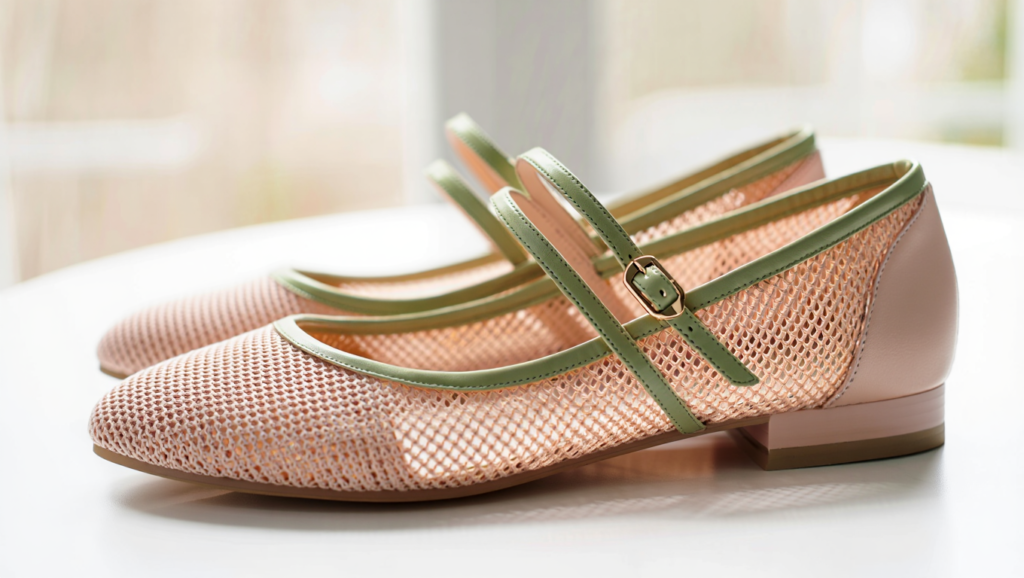 4. Mesh Flats: Chic, Airy, and Kind of Addictive