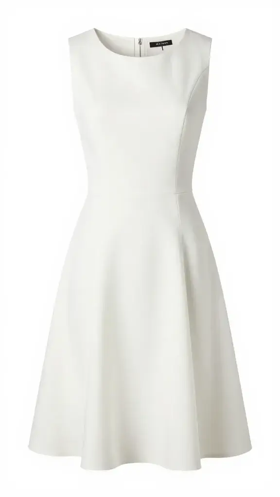 High-quality photo representing: 2. Sleeveless A-Line Dress With Built-In AC Vibes