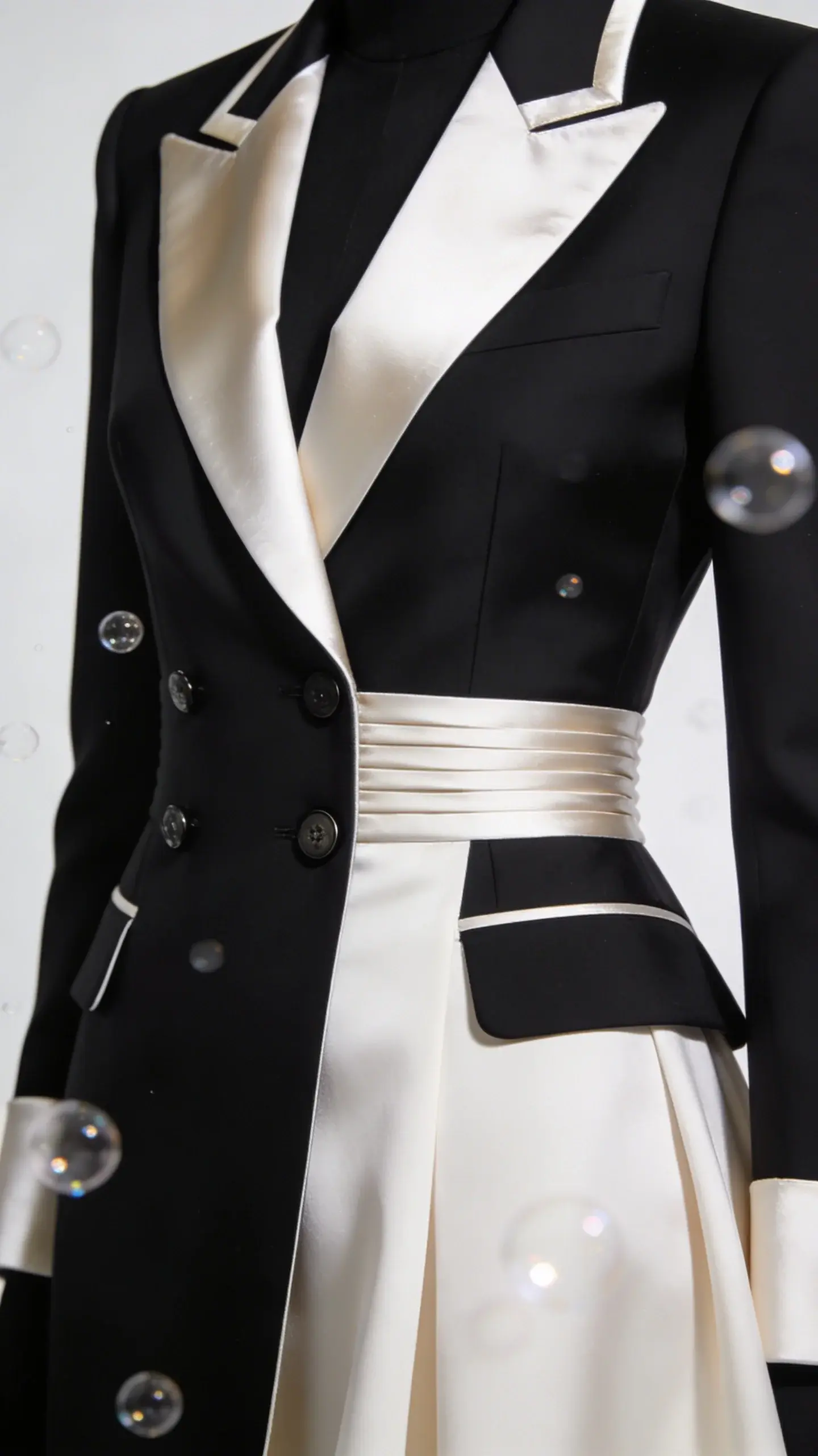 High-quality photo representing: 1. The Tailored Tux Dress That Means Business (And Bubbly)